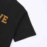 Loewe Embroidered Logo Short Sleeves Unisex Cotton Loose T-shirt