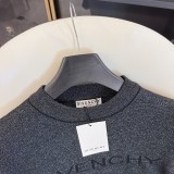 Givenchy New Jacquard Letter Logo T-shirt Casual Crew Neck Knitted Short Sleeve