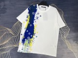 Louis Vuitton Graffiti Foam Logo Short sleeved Unisex Casual Loose T-shirt