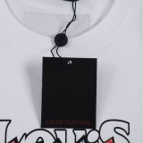 Louis Vuitton Kusama Yayoshi Logo Printed Short Sleeved Unisex Casual Round Neck T-shirt