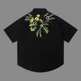 Loewe 3D Petal Special Embroidery Short Sleeve Shirt