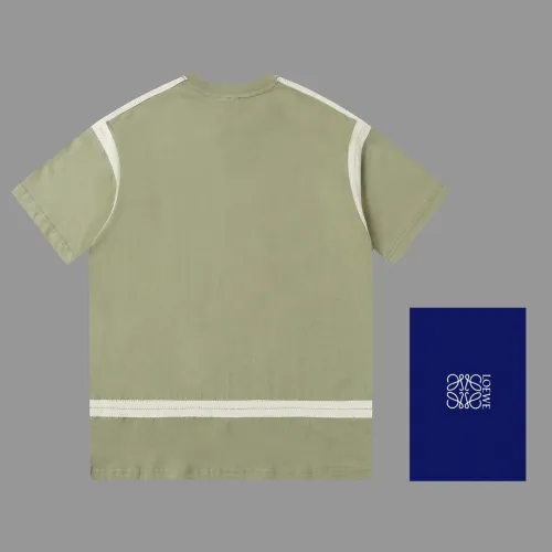 Loewe Dragon Ribbon Embroidered T-shirt Unisex Loose Casual Short Sleeves