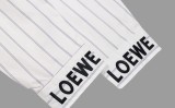 Loewe Classic Pocket Patch Logo Embroidered Halo Dyed Grey Stripe Shirt