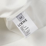 Loewe Pocket Toothbrush Embroidered T-shirt Unisex Loose Casual Short Sleeve