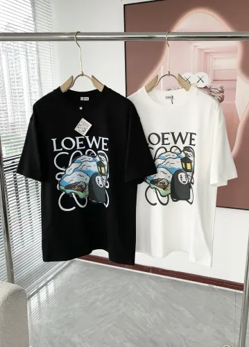 Loewe High Street Logo Printed Short Sleeve Couple Loose T-shirt