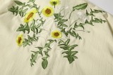 Loewe 3D Petal Special Embroidery Short Sleeve Shirt