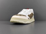 Gucci Re-Web Classic Unisex Sneakers White Brown Fashion Casual Street Sports Board Shoes