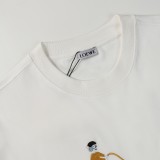 Loewe High Street Embroidered T-shirt Unisex Loose Casual Short Sleeves