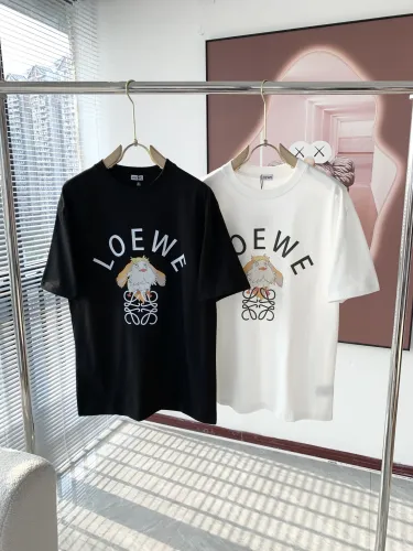 Loewe High Street Dog Print Short Sleeve Couple Loose T-shirt