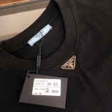Prada Classic Versatile T-shirt Couple Simple Casual Short Sleeves
