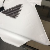 Prada Logo Printed T-shirt Couple Simple Casual Short Sleeves