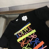 Loewe High Street Logo Print T-shirt Unisex Loose Casual Short Sleeves