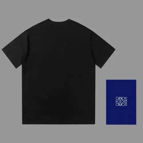Loewe Dragon Logo Embroidered T-shirt Unisex Loose Casual Short Sleeves