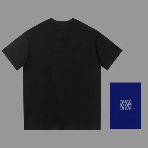 Loewe Fashion Embroidery Logo T-shirt Unisex Loose Casual Short Sleeves