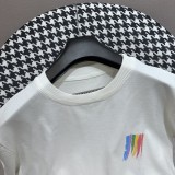 Louis Vuitton Classic Rainbow Pattern Letter Embossing Short Sleeve Casual Loose T-shirt