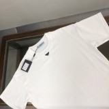 Prada Classic Versatile T-shirt Couple Simple Casual Short Sleeves