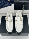 Alexander Wang Fashion Women Casual Alphabet Thick Soled Leather Shoes