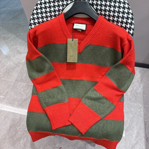 Gucci Stripe Hoodie New Fashion Casual Knitted Sweater Pullover