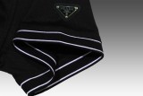Prada Classic Contrast Polo Collar Short Sleeves Four Clors