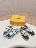 Fendi FD Match Retro Casual Sneakers Unisex Street Board Shoes