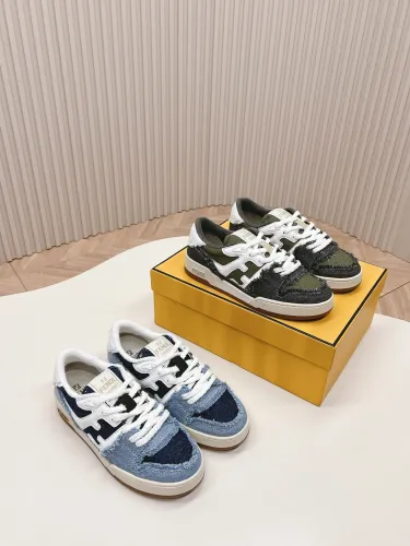 Fendi FD Match Retro Casual Sneakers Unisex Street Board Shoes