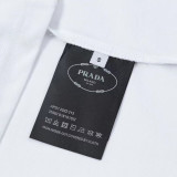 Prada Fashion Printed T-shirt Unisex Versatile Casual Short Sleeves