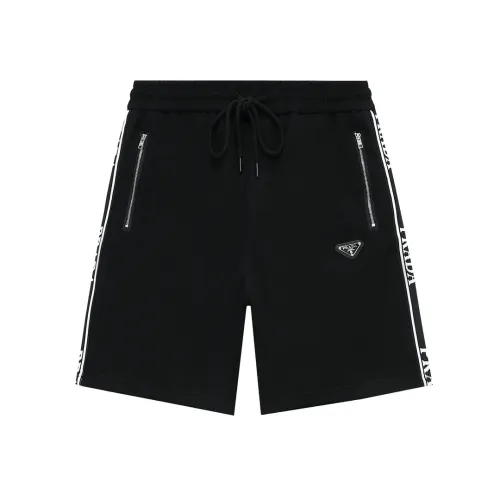 Prada Fashion Casual Drawstring Shorts Unisex Pocket Zippered Sports Shorts
