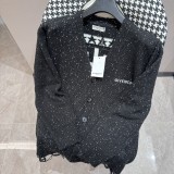 Givenchy Sequin V-neck Cardigan Casual Fashion Classic Logo Embroidered Sweater Hoodie