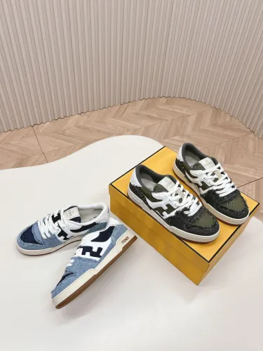 Fendi FD Match Retro Casual Sneakers Unisex Street Board Shoes