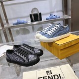 Fendi Domino Unisex Retro Casual Sneakers Street Board Shoes