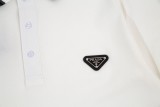 Prada Collar Collar Triangle Alphabet Polo Shirt