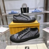 Fendi Domino Unisex Retro Casual Sneakers Street Board Shoes