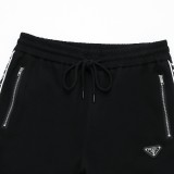 Prada Fashion Casual Drawstring Shorts Unisex Pocket Zippered Sports Shorts