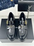Alexander Wang Fashion Women Casual Alphabet Thick Soled Leather Shoes