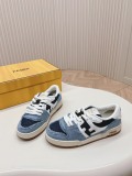 Fendi FD Match Retro Casual Sneakers Unisex Street Board Shoes