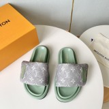 Louis Vuitton Pool Pillow Comfort Sandals Unisex Casual Velcro Slippers
