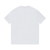 Prada High Street Toothbrush Embroidered Logo Print T-shirt Unisex Casual Cotton Short Sleeves