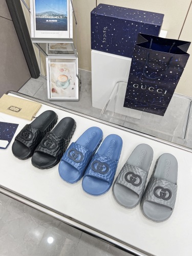 Gucci Unisex Thick-Bottomed Broadband One-Piece Flip-Flops Sandals