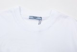 Prada Classic Round Neck Logo T-shirt Unisex Casual Cotton Short Sleeves