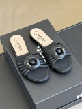 Chanel New Arrival Camellia Slippers Women Sheepskin Material Casual Slippers
