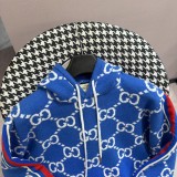 Gucci Diamond Plaid Pattern Knitted Sweater Casual Fashion Pullover Hoodie