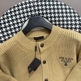 Prada New Fashion Fleece Cardigan Casual Soft Hoodies Pullover
