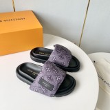 Louis Vuitton Pool Pillow Comfort Sandals Unisex Casual Velcro Slippers