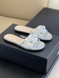 Chanel New Arrival Camellia Slippers Women Sheepskin Material Casual Slippers