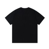 Prada Letter Flocking Embossed Short Sleeve Unisex Casual Versatile T-shirt