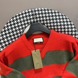 Gucci Stripe Hoodie New Fashion Casual Knitted Sweater Pullover