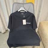 Balenciaga Fashion Classic Short Sleeve Unisex Casual Solid T-shirt