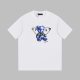 Prada New Bear logo printed short sleeved couple casual round neck T-shirt