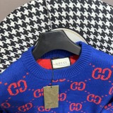 Gucci Fashion Classic Logo Jacquard Knitted Pullover Hoodie Casual Cardigan