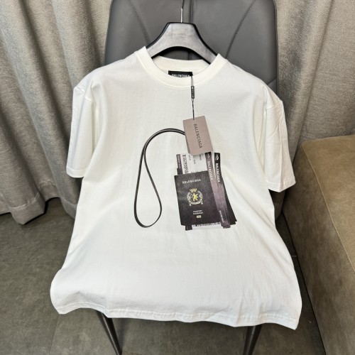 Balenciaga Fashion Print Short Sleeve Unisex Casual Soft T-shirt